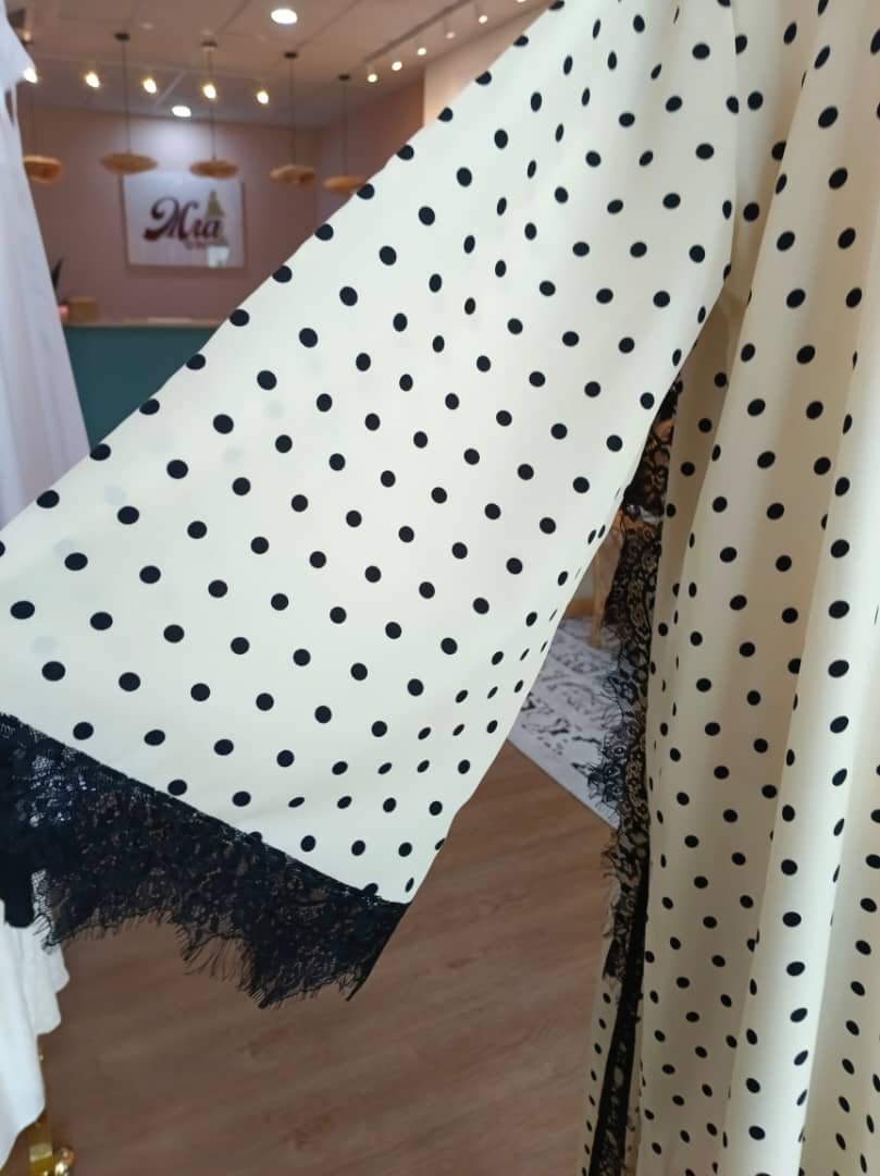 Ellia White Outer Abaya & Shawl - Image 5