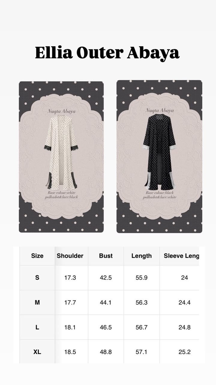 Ellia White Outer Abaya & Shawl - Image 7